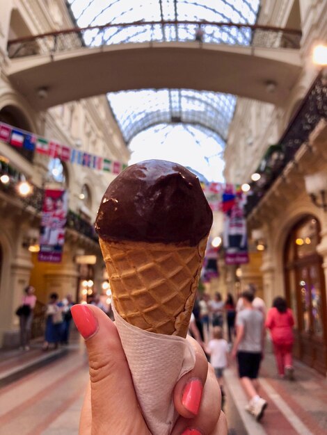 Gelato con gomma da masticare