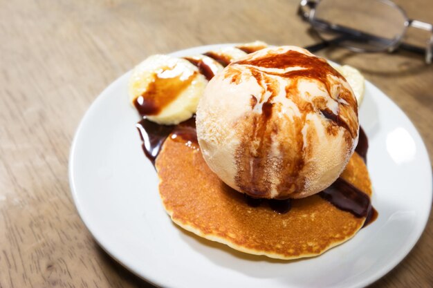 Gelato con pancake