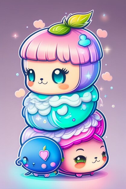 gelato di kawaii chibi