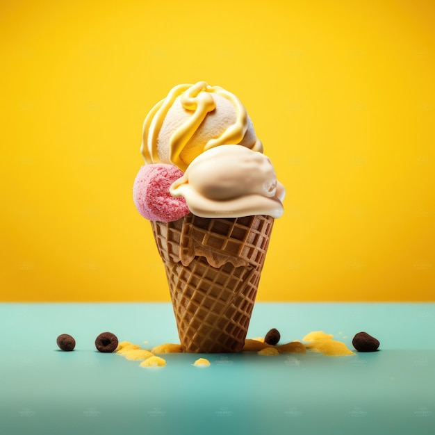 Gelato dolce Illustrazione AI GenerativexA