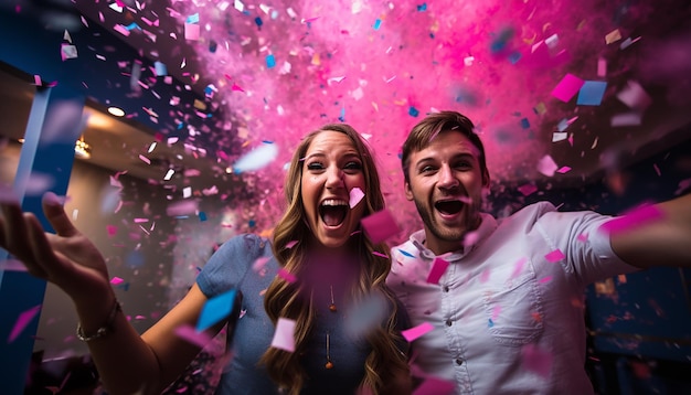 Gender Reveal Party a sorpresa servizio fotografico creativo e colorato