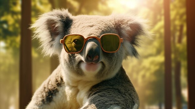 Generativa AI Cool Koala Sfumature di stile