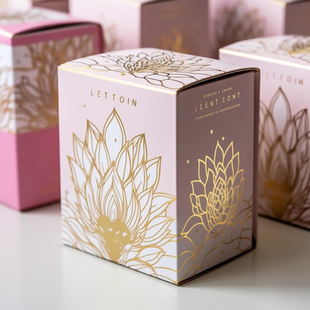 Generativa AI foto Packaging Pattern Design Lotus