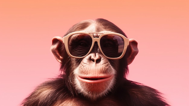 Generative AI Cool Chimp Occhiali da sole in stile