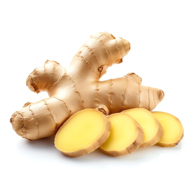 Generative AI Vibrant Ginger Un ingrediente sano e fresco per delizie culinarie