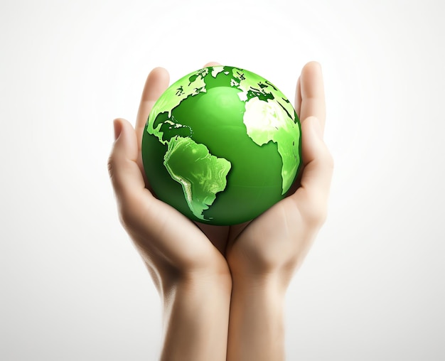 Generative AI World Earth Day Concetto ESG di ambiente sociale e governanceGreen Energy Re