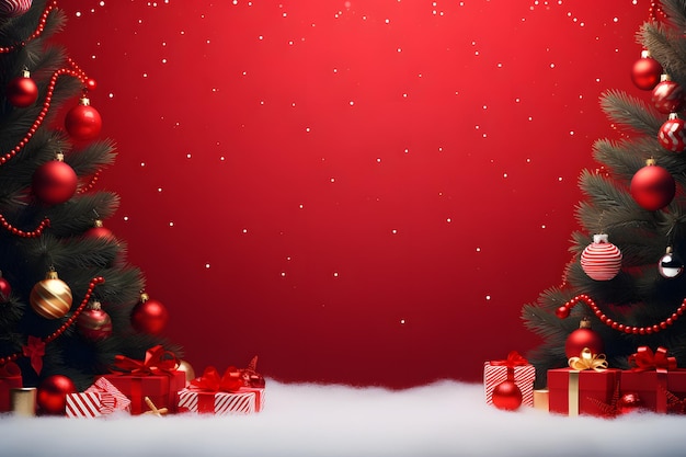 Generato ai lo sfondo di Buon Natale e felice anno nuovo