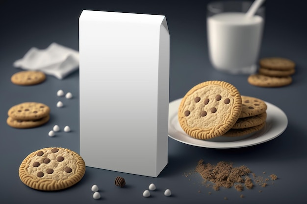 Generazione AI mockup di branding dei cookie