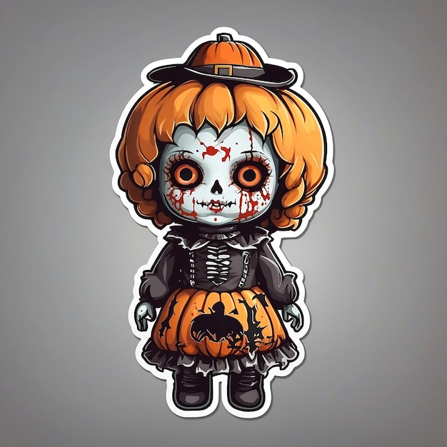 Generazione della bambola gotica di Halloween