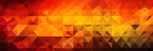 Geometria arancione sfondo astratto per il design forme geometriche triangoli gradiente di colore AI generativa