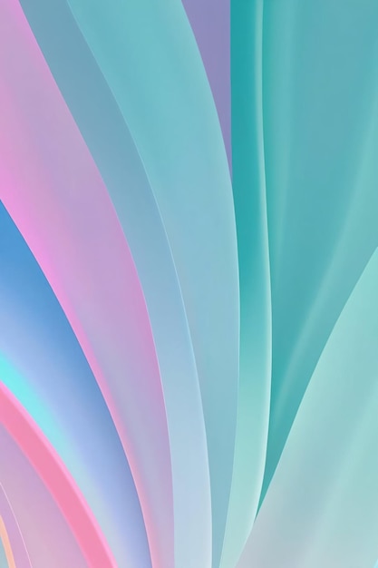 Geometria astratta 3d sfondo in colori pastello