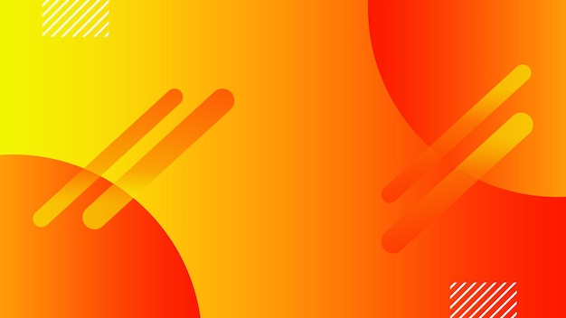 Geometric abstract orange yellow gradient background