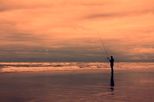 Georgeous tramonto della spiaggia