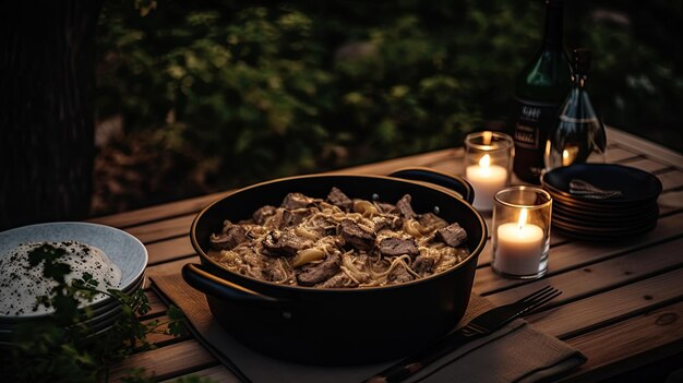 German Beef Stroganoff generativo ai