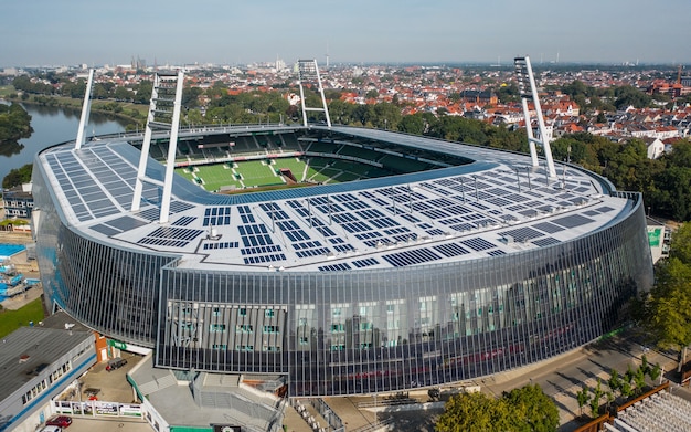 Germania, Brema- Veduta aerea dello stadio Weser