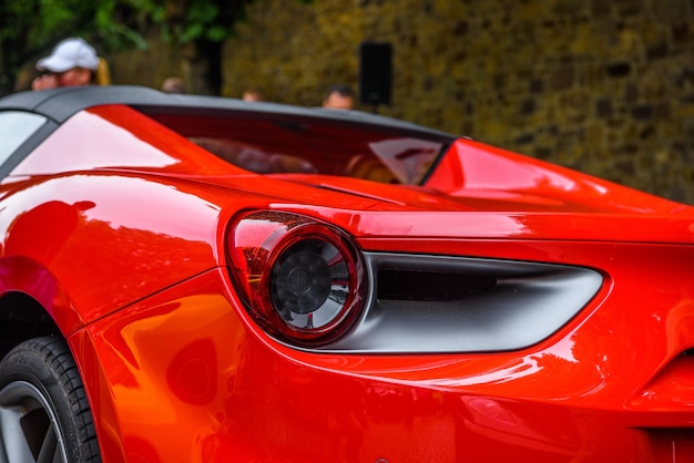 GERMANIA FULDA LUGLIO 2019 luci posteriori di FERRARI 488 SPIDER tipo F142M coupé rosse