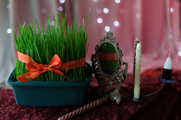 Germi di grano decorati per la festa di Nevruz