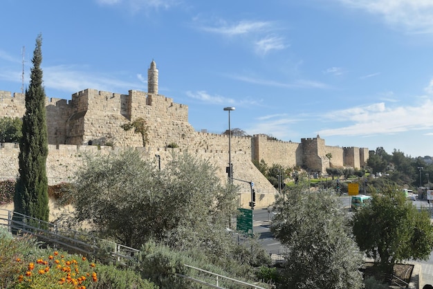 Gerusalemme nel mese di novembre le mura della città vecchia