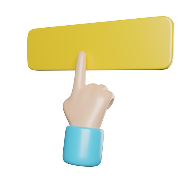 Gesto della mano del pulsante