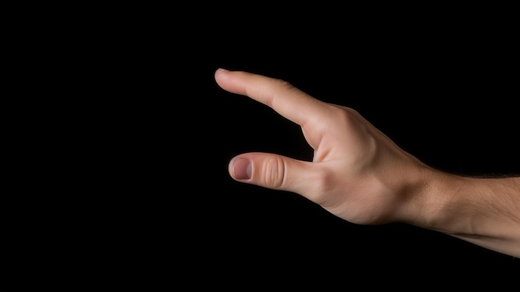 Foto gesto della mano umana