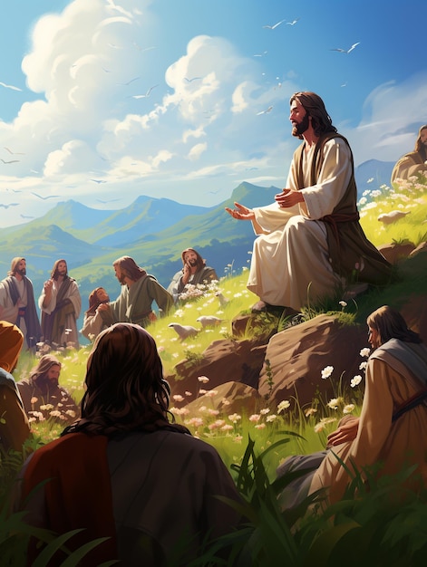 Gesù Cristo e i suoi discepoli studenti apostoli pregare credere speranza fede cattolicesimo studio religioso