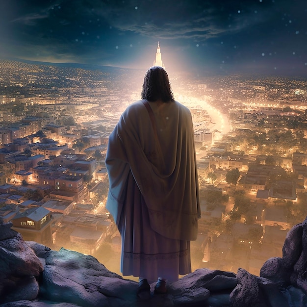 Gesù guarda la fine del suo mondo