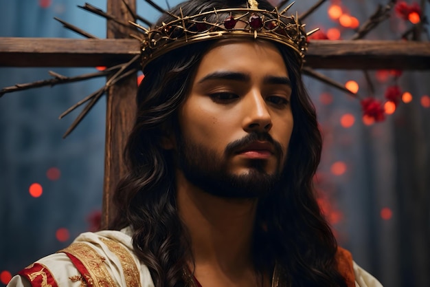 Gesù indossa una corona di spine