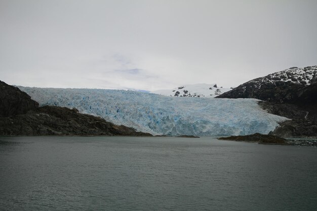 Ghiacciai in patagonia dal traghetto da Puerto Natales