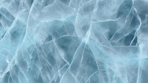 Ghiaccio blu La consistenza del ghiaccio spaccato Modello di ghiaccio congelato in inverno congelamento freddo