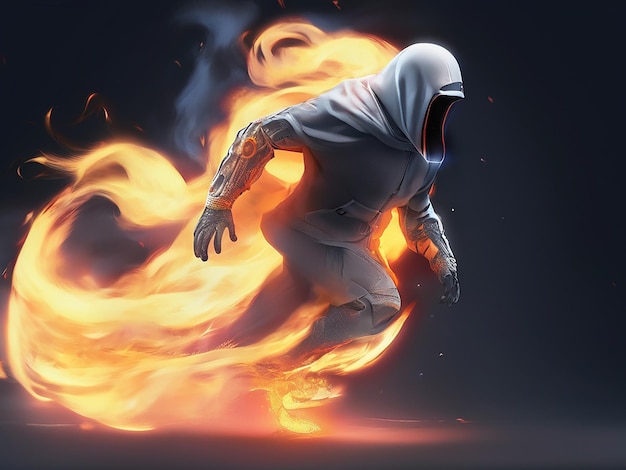 Ghost corre con il fuoco