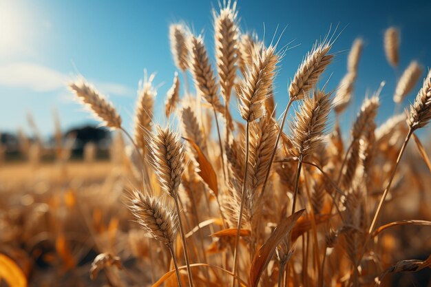 Giacimento di grano dorato in estate