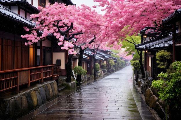 Giappone Kyoto in primavera nel distretto di Higashiyama