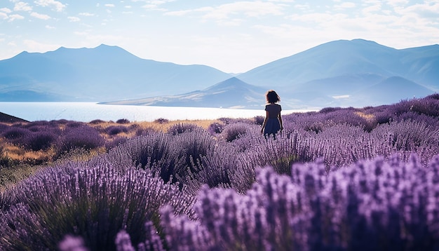 Giardini di lavanda nella provincia di Burdur in Turchia