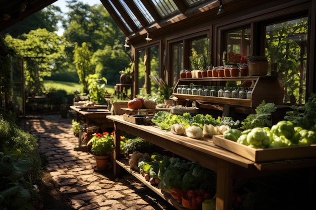 Giardino del cortile Cultivare ortaggi e erbe biologiche a casa