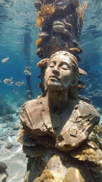 Giardino di sculture sotto il mare l'arte incontra la vita marina