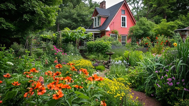 Giardino in stile cottage incantato