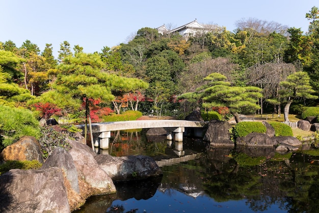 Giardino Kokoen tradizionale in autunno