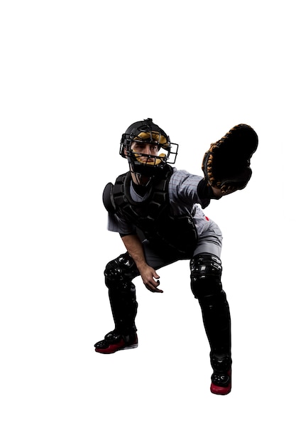 Giocatore di baseball Catcher ,.