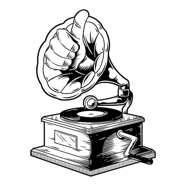 Giocatore di dischi vintage elemento png sfondo trasparente