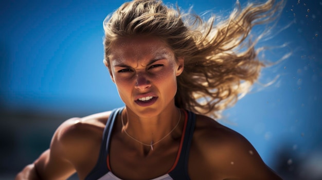 Giocatrice di beach volley donna