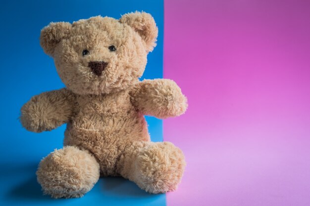 Giocattolo di Teddy Bear da solo con sfondo