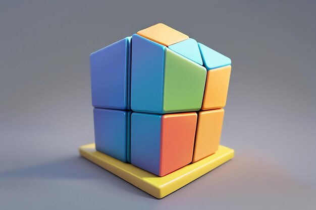 Giocattolo educativo Cubo di Rubik Esercizio Capacità di pensiero Competizione di rotazione altamente difficile