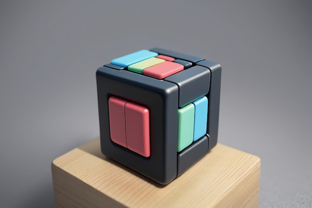 Giocattolo educativo Cubo di Rubik Esercizio Capacità di pensiero Competizione di rotazione altamente difficile