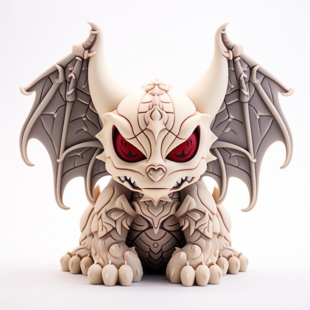 Giocattolo in vinile Superplastic Gargoyle su sfondo bianco Fullbody Design