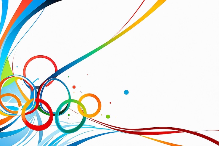 Foto giochi olimpici sfondo sportivo con spazio di copia per il testo