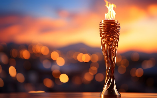Giochi sportivi olimpici Torch Flame fire