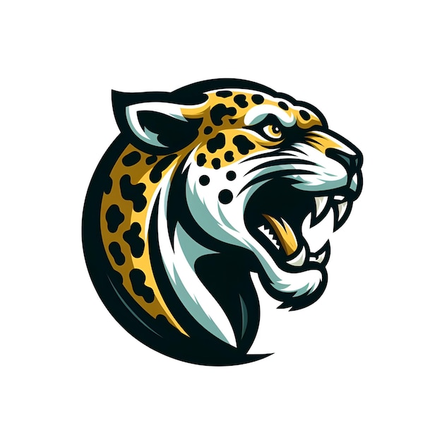 Gioco con il logo della mascotte del ghepardo leopardo