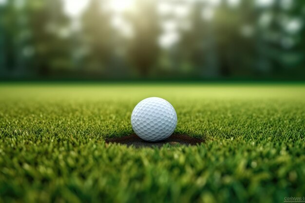 Gioco di golf all'aperto sul Green Fairway