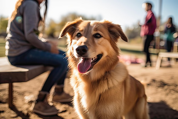 Giocose avventure nel parco dei cani con intelligenza artificiale generativa