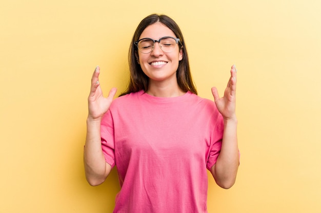 Gioioso ridere molto Concetto di felicità